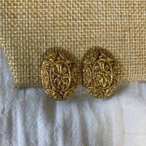 Ornate Designed Vintage‎ Clip on Earrings